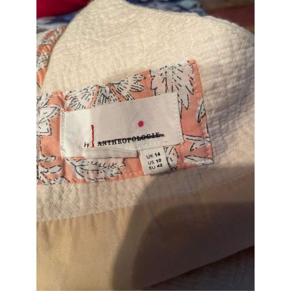 Anthropologie Demi Textured Jumpsuit Size 10 - Picture 8 of 9